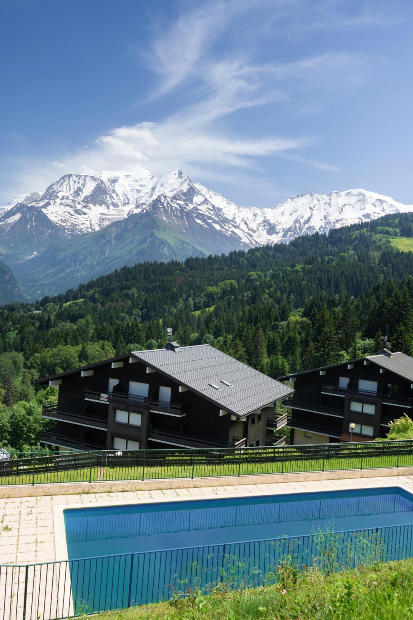 סן-ג'רבה-לה-באן Studio Cabine Au Loup Blanc Avec Vue Mont Blanc מראה חיצוני תמונה